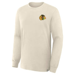 Chicago Blackhawks Fanatics Centennial Legacy Long Sleeve T-Shirt - Beige | Fanatics on sale