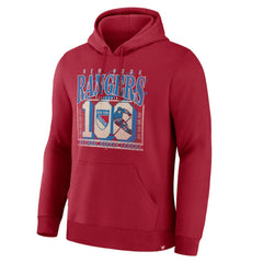 New York Rangers Fanatics Centennial Fleece Hoodie - Red | Fanatics online