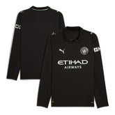 Puma - Manchester City 2025/26 Away Replica Long Sleeve Jersey - Black
