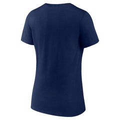 Minnesota Timberwolves Women's '90s Graphic V-Neck T-Shirt Navy
