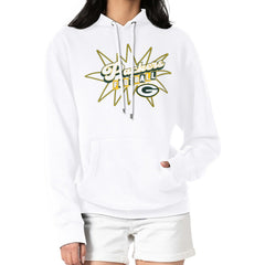 Green Bay Packers Starter Women's Drive-In Sign Pullover Hoodie - White - NFL