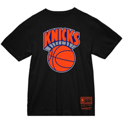 Mitchell & Ness New York Knicks Big & Tall Hardwood Classics Vintage Logo T-Shirt Black