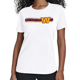 Washington Commanders Starter Women's Team Stripe T-Shirt - White - NFL
