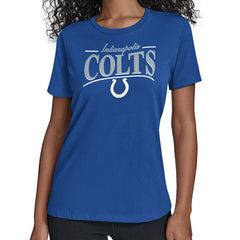 Indianapolis Colts Starter Women's Arch Stripe T-Shirt - Royal - NFL