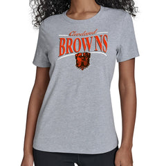 Cleveland Browns Starter Women's Arch Stripe T-Shirt - Gray - NFL