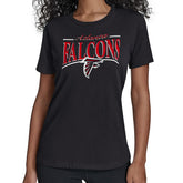 Atlanta Falcons Starter Women's Arch Stripe T-Shirt - Black - NFL