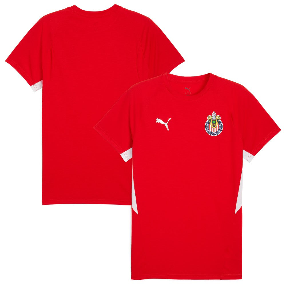 Puma - Chivas 2025/26 Evostripe Raglan T-Shirt - Red