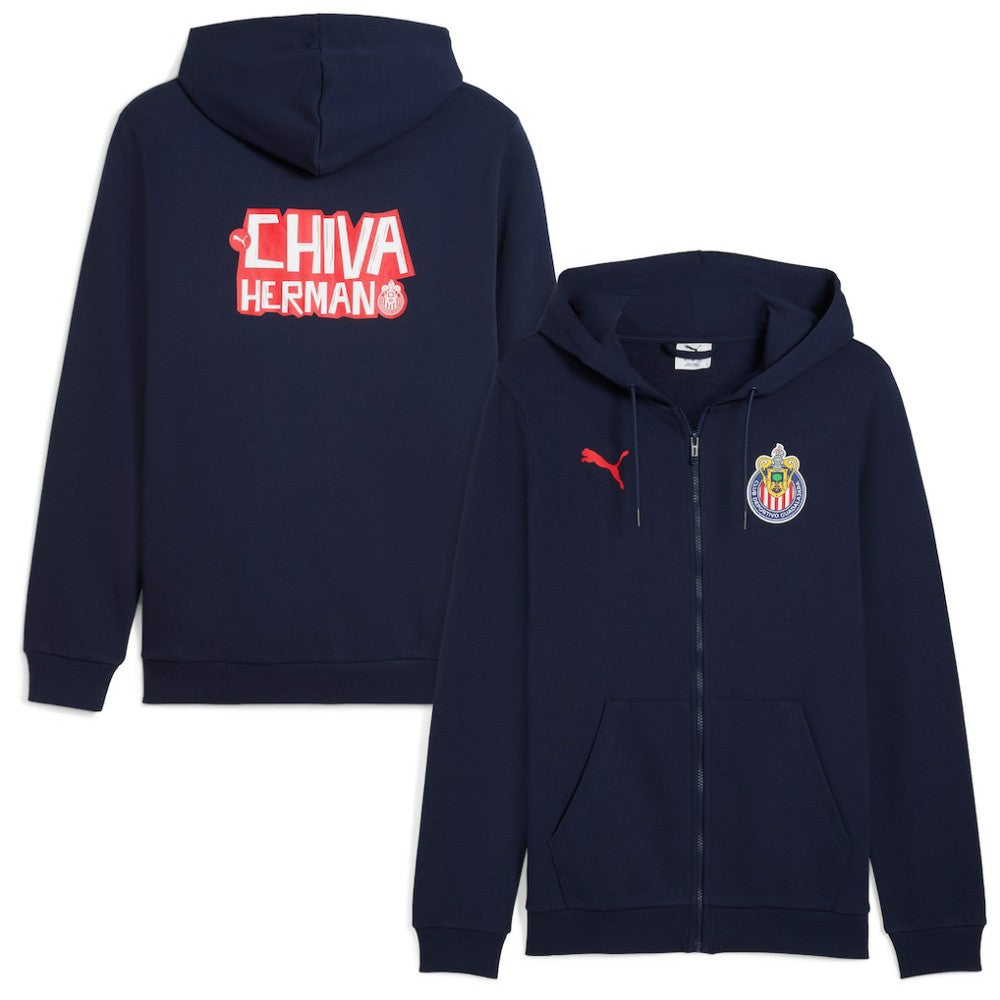 Puma - Chivas ftblCulture Full-Zip Sweat Hoodie - Navy