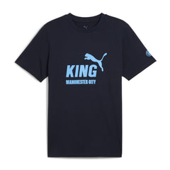Puma - Manchester City 2025/26 King Logo T-Shirt - Navy