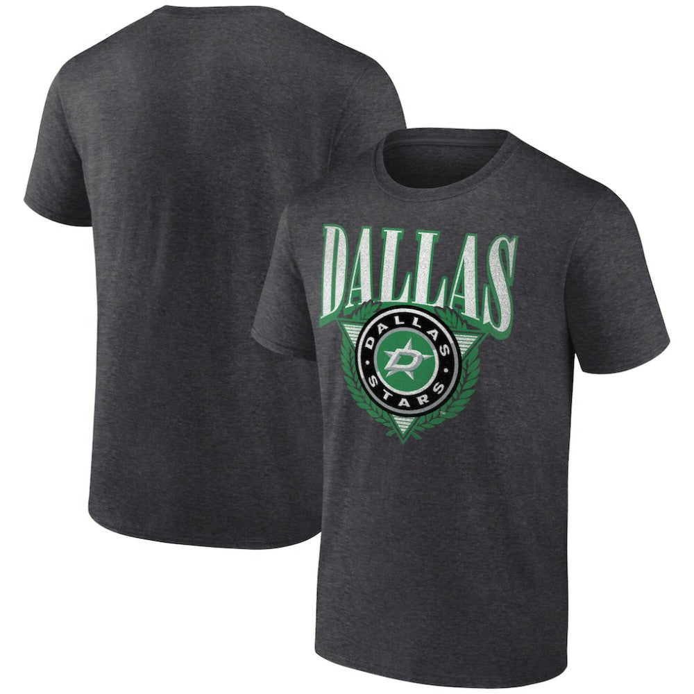 Dallas Stars Retro Seal T-Shirt - Charcoal | NHL Lifestyle