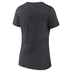 Edmonton Oilers Women's Retro Banner V-Neck T-Shirt - Charcoal | NHL sale