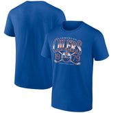 Edmonton Oilers Retro Cross Sticks T-Shirt - Royal | NHL Clearance
