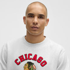 Chicago Blackhawks lululemon Steady State Crew - Heathered Core Ultra Light Grey | NHL Clearance