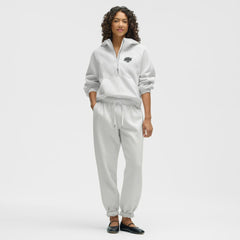 Los Angeles Kings lululemon Women's Scuba Oversized Half-Zip Hoodie - Heathered Core Ultra Light Grey | NHL near me