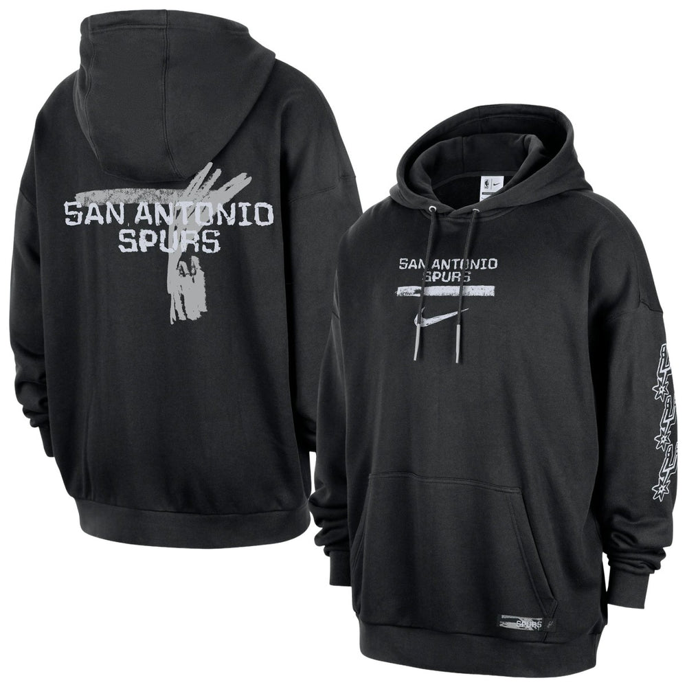 Nike San Antonio Spurs Courtside Club Premium Hoodie Black