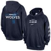 Nike Minnesota Timberwolves Courtside Club Premium Hoodie Navy