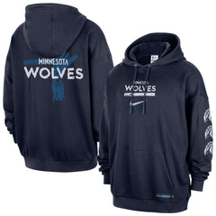 Nike Minnesota Timberwolves Courtside Club Premium Hoodie Navy
