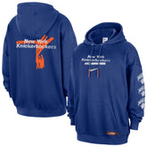 Nike New York Knicks Courtside Club Premium Hoodie Blue