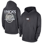 New York Knicks Jordan Brand Statement Jumpman Flight Premiere Hoodie Anthracite