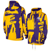 Nike Los Angeles Lakers Unisex Courtside Club Premium Woven Full-Zip Hooded Jacket Purple