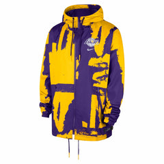 Nike Los Angeles Lakers Unisex Courtside Club Premium Woven Full-Zip Hooded Jacket Purple