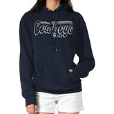 Dallas Cowboys Starter Women's Groovy Script Pullover Hoodie - Navy - NFL