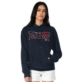 Houston Texans Starter Women's Groovy Script Pullover Hoodie - Navy - NFL