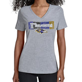 Baltimore Ravens Starter Women's Color Shading V-Neck T-Shirt - Gray - NFL
