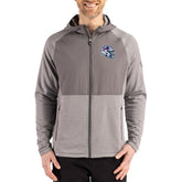 Buffalo Bills Cutter & Buck Peshastin Eco Fleece Recycled Raglan Full-Zip Tri-Blend Hybrid Jacket - Heather Gray - NFL