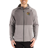 San Francisco 49ers Cutter & Buck Peshastin Eco Fleece Recycled Raglan Full-Zip Tri-Blend Hybrid Jacket - Heather Gray - NFL