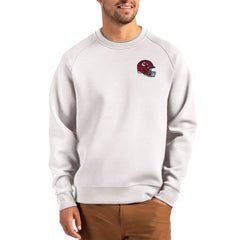 Kansas City Chiefs Cutter & Buck Helmet Roam Recycled Raglan Pullover Sweatshirt - Gray - NFL