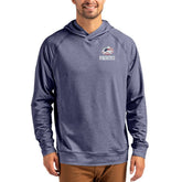 Green Bay Packers Cutter & Buck Adapt Americana Knit Recycled Raglan Pullover Hoodie - Heather Navy - NFL