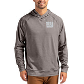 New York Giants Cutter & Buck Adapt Knit Recycled Raglan Pullover Hoodie - Heather Gray - NFL