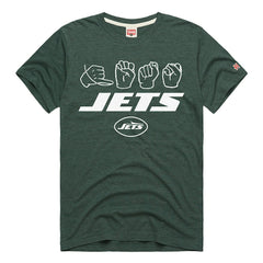 New York Jets Homage Unisex NFL ASL Collection by Love Sign Tri-Blend T-Shirt - Green - NFL