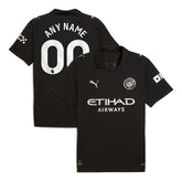 Puma - Manchester City 2025/26 Away Replica Custom Jersey - Black