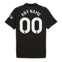 Puma - Manchester City 2025/26 Away Replica Custom Jersey - Black