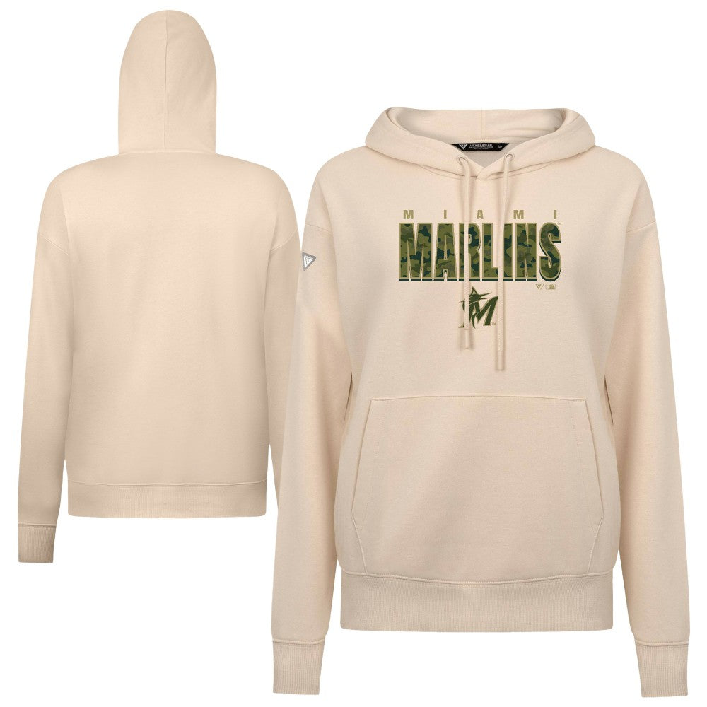 Miami Marlins Levelwear Women's Adorn Protect W Pullover Hoodie Outlet