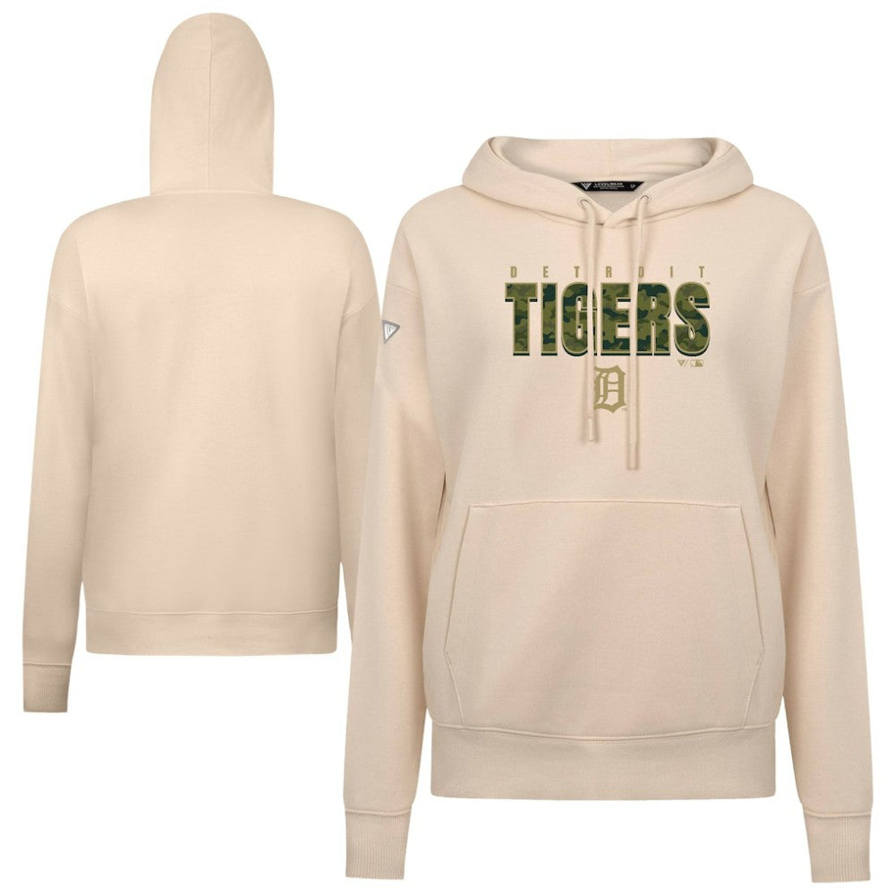 Detroit Tigers Levelwear Women's Adorn Protect W Pullover Hoodie Outlet