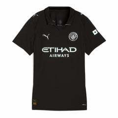 Puma - Manchester City Women's 2025/26 Away Replica Custom Jersey - Black