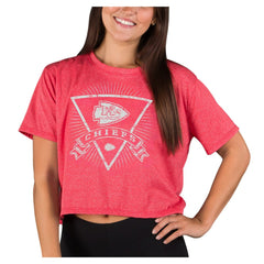 Kansas City Chiefs Concepts Sport Women's Quest Knit Crop Top - Red - NFL