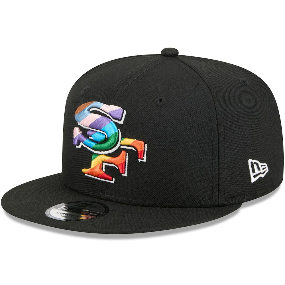 San Francisco 49ers New Era Pride 9FIFTY Snapback Hat - Black - NFL