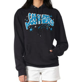 Carolina Panthers Starter Women's Fireworks Fleece Pullover Hoodie - Black - NFL