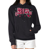 Arizona Cardinals Starter Women's Fireworks Fleece Pullover Hoodie - Black - NFL