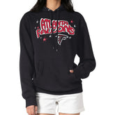 Atlanta Falcons Starter Women's Fireworks Fleece Pullover Hoodie - Black - NFL