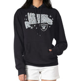 Las Vegas Raiders Starter Women's Fireworks Fleece Pullover Hoodie - Black - NFL