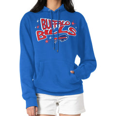 Buffalo Bills Starter Women's Fireworks Fleece Pullover Hoodie - Royal - NFL