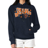 Chicago Bears Starter Women's Fireworks Fleece Pullover Hoodie - Navy - NFL