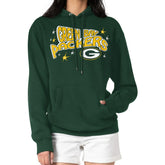 Green Bay Packers Starter Women's Fireworks Fleece Pullover Hoodie - Green - NFL