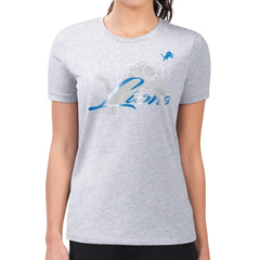Detroit Lions G-III 4Her by Carl Banks Women's Super-Slim Fit Lightweight Shadow Logo T-Shirt - Gray - NFL