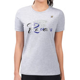 Baltimore Ravens G-III 4Her by Carl Banks Women's Super-Slim Fit Lightweight Shadow Logo T-Shirt - Gray - NFL